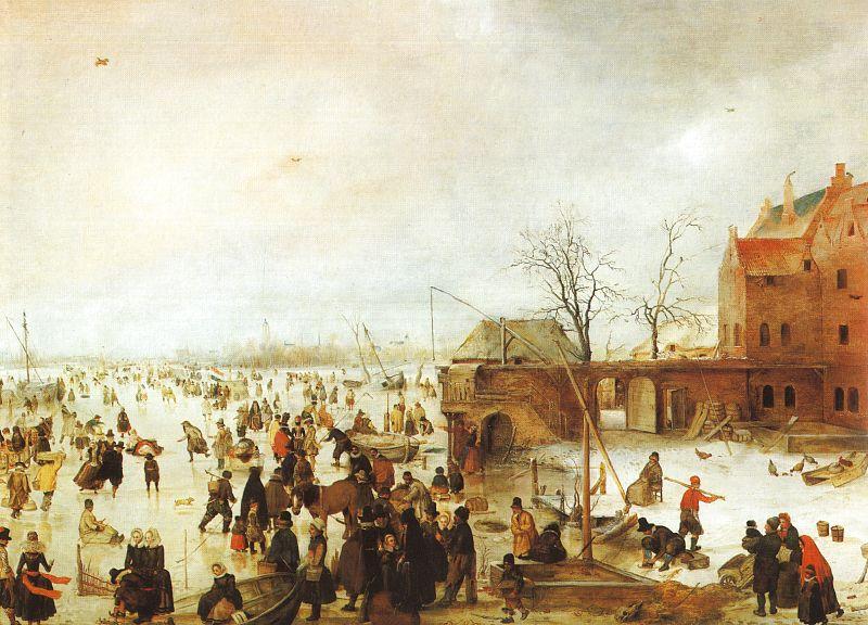 A Scene on the Ice near a Town